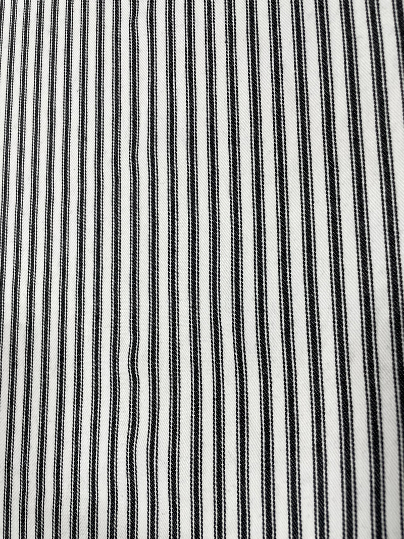 Classic Ticking Black Upholstery Fabric by P.K. Lifestyles