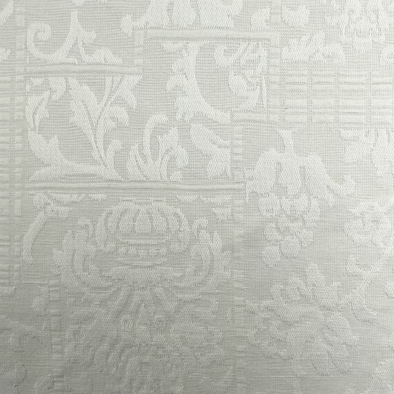 DELANO in WHITE | Upholstery Fabric | Mattelasse Floral in White | 54 Inch Wide | Medium Weight | Cotton Blend | By The Yard
