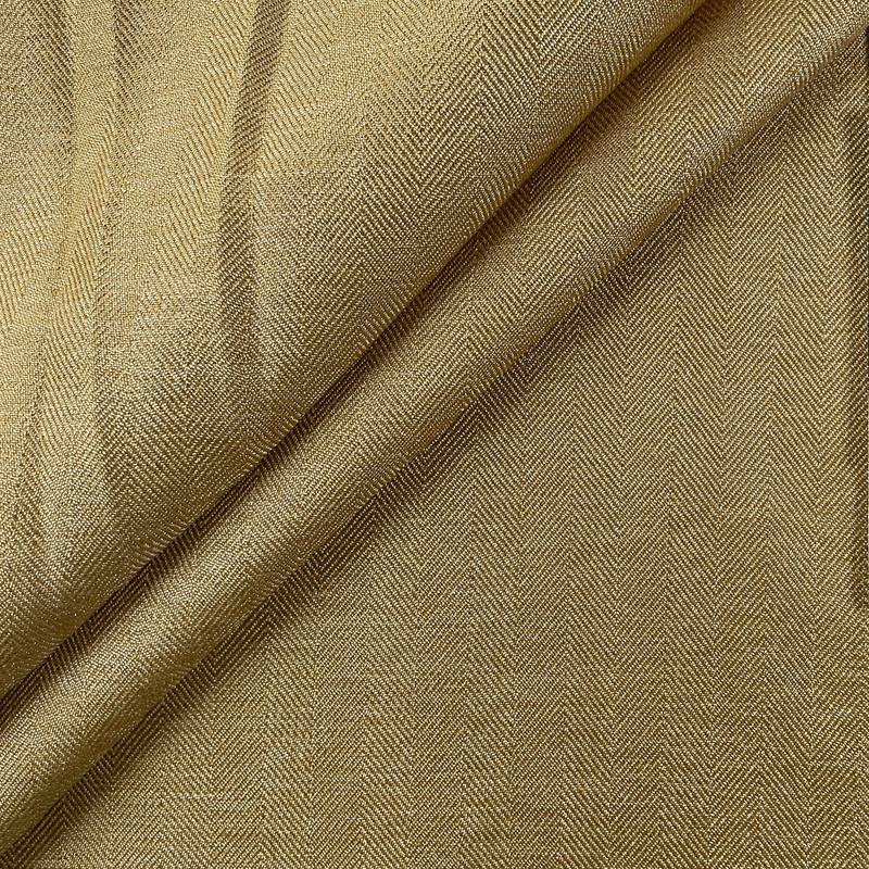 Show Stopper in Gold Dust | Slipcover Fabric | Gold Herringbone Twill | 54 Inch Wide | Medium Weight | 100% Polyester | By The Yard