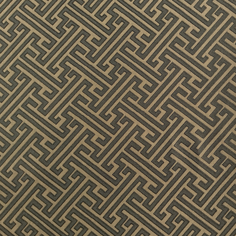 AMAZED in ESPRESSO | Drapery Fabric | Geometric in Tan, Brown and Gray | 54 Inch Wide | Medium Weight | Common Upholstery Blend | By The Yard