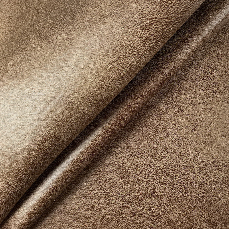 PADRE in Brown | Upholstery Fabric | Soft Faux Leather in Brown | 54 Inch Wide | Heavy Weight | 100% Polyester | By The Yard