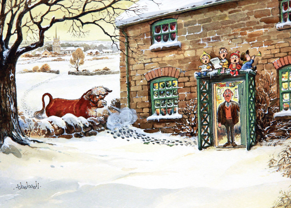 Whos there Thelwell Christmas Card