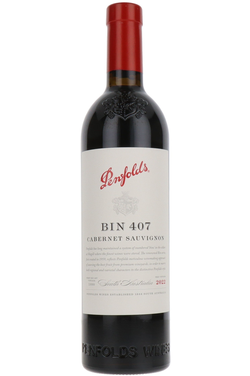 Penfolds Bin 407 Cabernet Sauvignon, South Australia, 2022