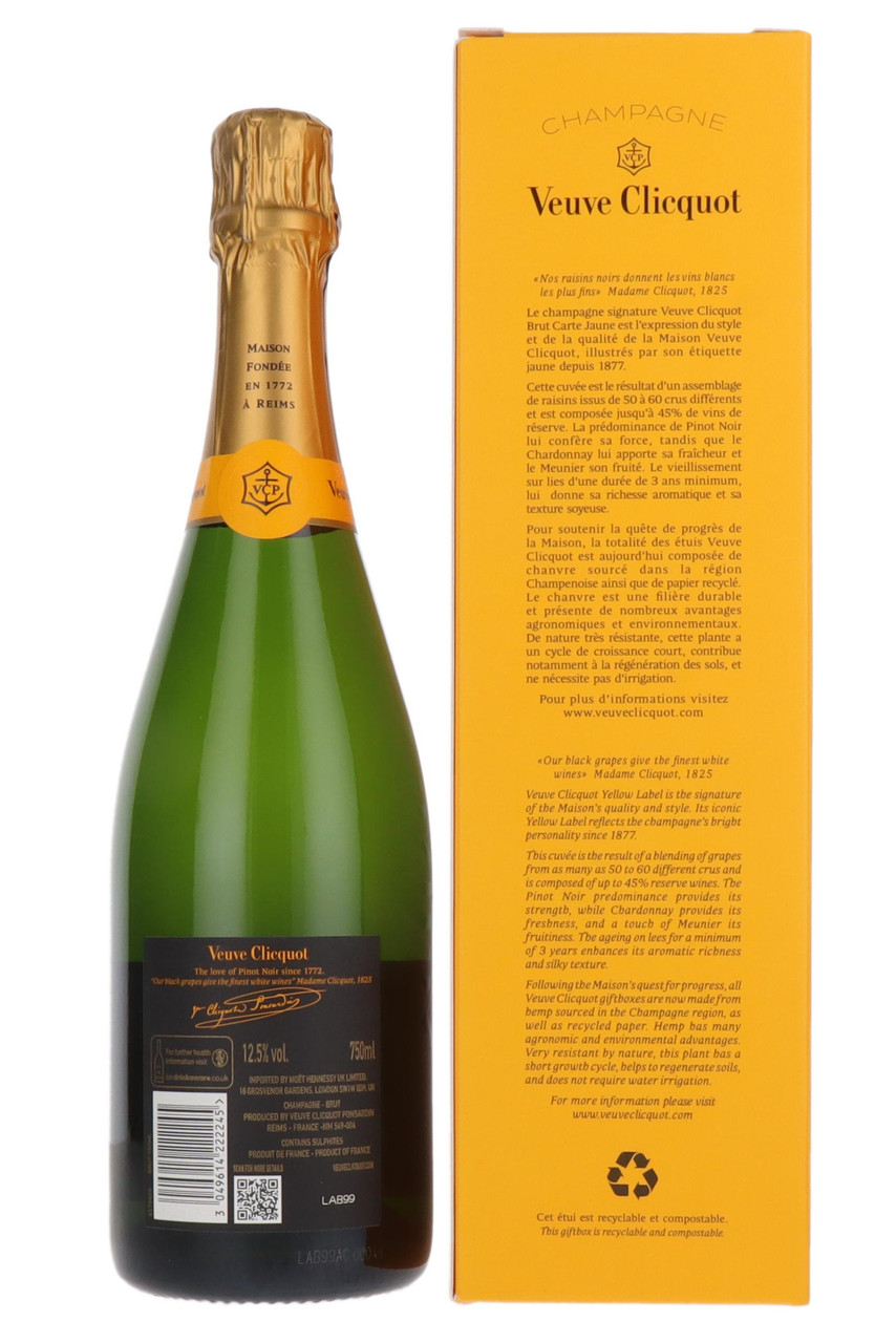 Veuve Clicquot Yellow Label Brut Champagne (Gift Box) from