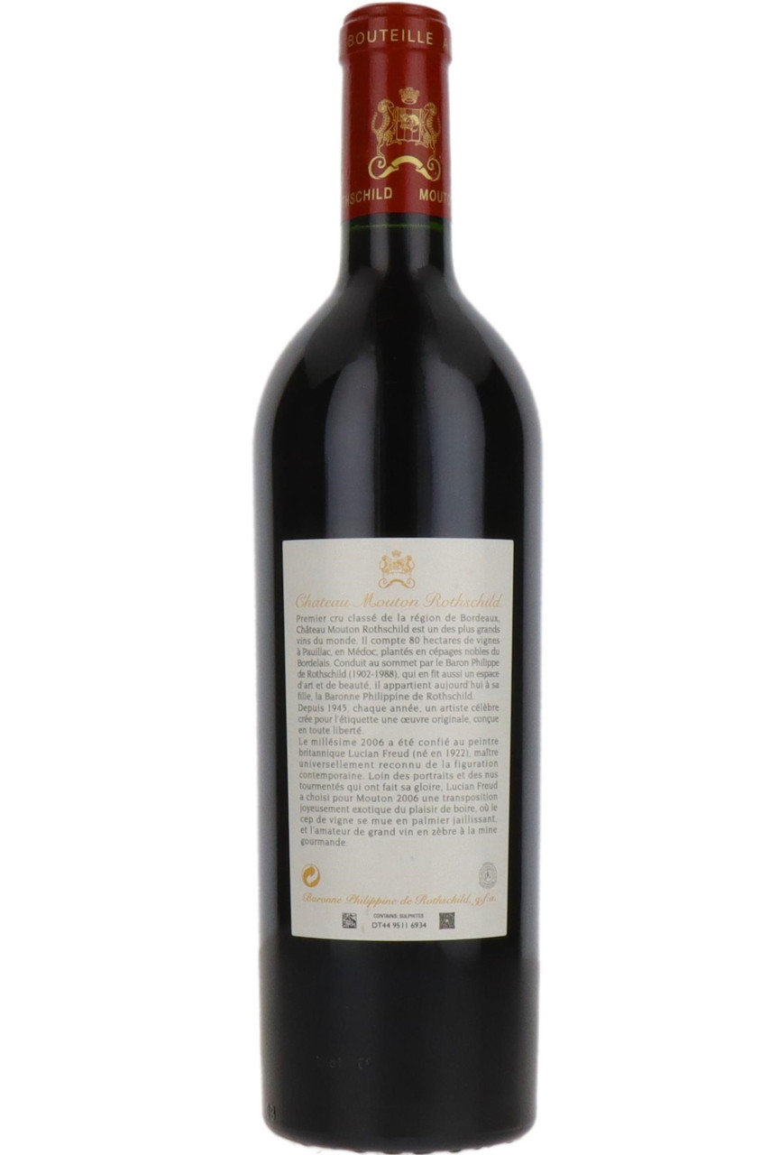 Chateau Mouton Rothschild 2006 ムートン Château Mouton Rothschild 1'eme Cru Classe Pauillac 2006