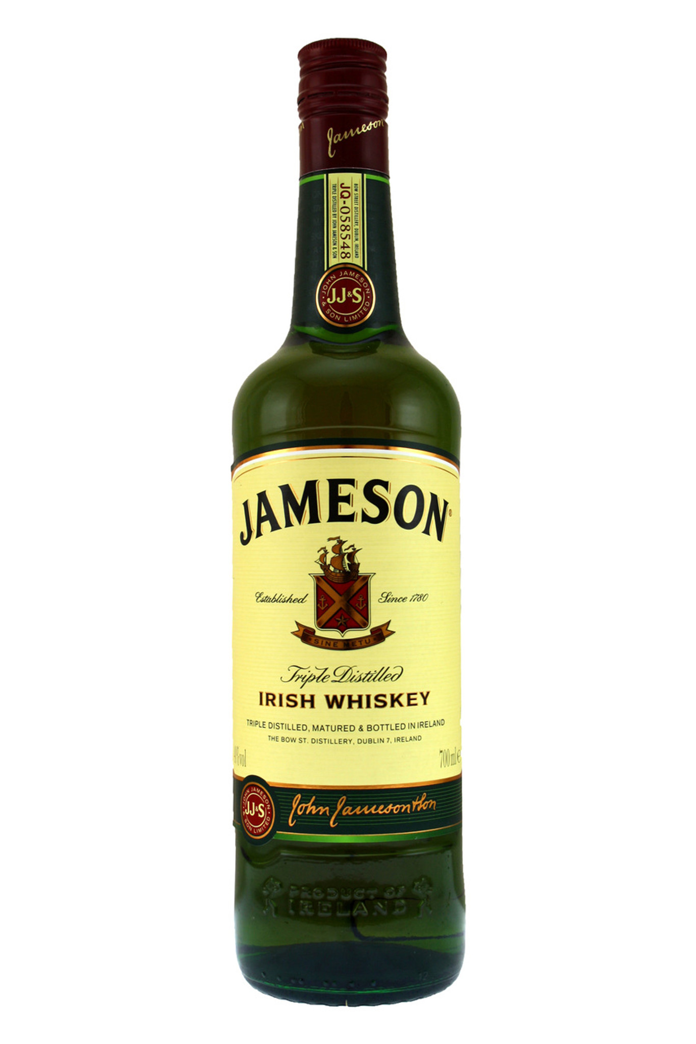 large bottle of jameson whiskey