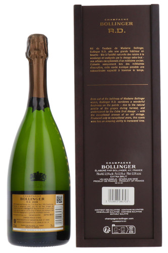 Bollinger R.D. Extra Brut, Vintage Champagne, France, Gift Box, 2008