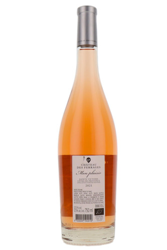 Mon Plaisir Rosé Château des Ferrages, Côtes de Provence Sainte Victoire, France, 2021 [Back]