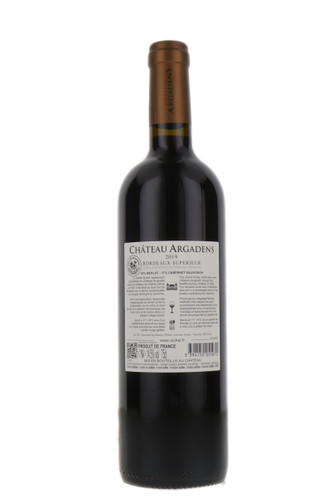 Château Argadens Bordeaux Supérieur, Famille Sichel, Entre deux Mers, Bordeaux, France, 2019