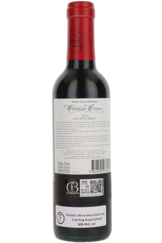 Château Cissac Cru Bourgeois Superieur, Haut Medoc, Bordeaux, France, Half Bottle, 2022