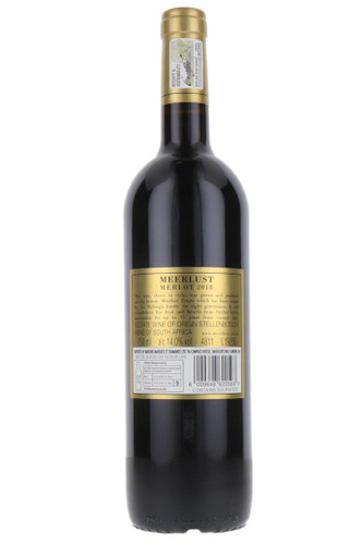 Meerlust Merlot, Stellenbosch, South Africa, 2018