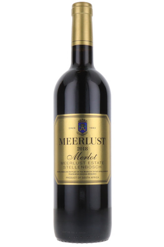 Meerlust Merlot, Stellenbosch, South Africa, 2018