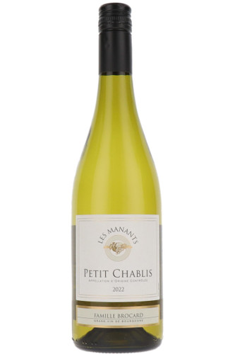Petit Chablis, Domaine Des Manants, Famille Brocard, Chablis, Burgundy, France, 2022