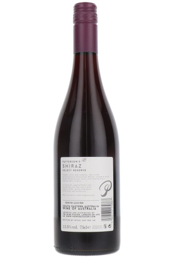 Patterson's Select Reserve Shiraz, South Eastern Australia, 2023
