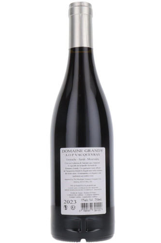 Vacqueyras Domaine Grandy, Southern Rhone, France, 2023