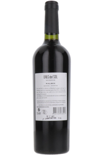 Uvas del Sol Malbec Reserve, Uco Valley, Mendoza, Argentina, 2023
