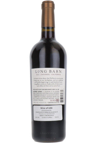 Long Barn Red Zinfandel, California, USA, 2022
