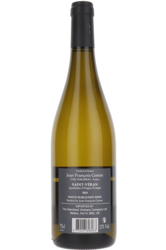 Saint Veran, Jean-Francois Gonon, Maconnais, Burgundy, France, 2023