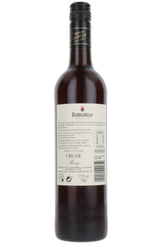 Barbadillo Cream Sherry, Jerez, Andalucia, Spain, NV