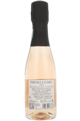 Botter Prosecco Rosé, Veneto, Italy, NV, 20cl Mini Bottle