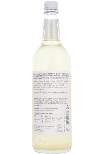 Luscombe Wild Elderflower Bubbly Organic, Devon, England, 74cl