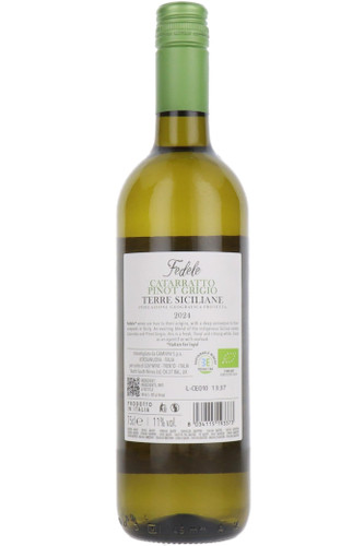 Fedele Organic Catarratto Pinot Grigio, IGP Terre Siciliane, Sicily, Italy, 2024