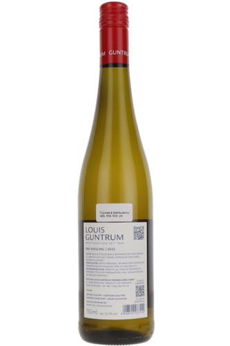 Louis Guntrum Dry Riesling, Rheinhessen, Germany, 2023