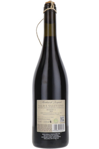 Salice Salentino Riserva Marchese Di Borgosole, Puglia, Italy, 2021