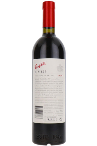 Penfolds Bin 128 Shiraz, Coonawarra, South Australia, 2020