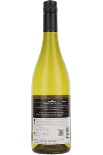 Petit Chablis, Domaine Des Manants, Famille Brocard, Chablis, Burgundy, France, 2024