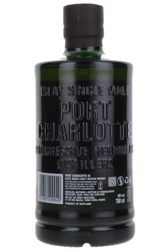 Bruichladdich Port Charlotte 10 Year Old 50% ABV, Single Malt Whisky, Islay, Scotland, 70cl