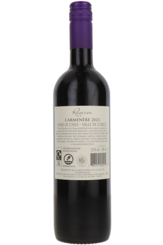 Echeverria Carmenere Reserva, Valle de Curico, Chile, 2023
