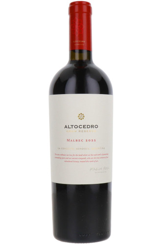 Altocedro Gran Reserve Malbec, La Consulta, Uco Valley, Mendoza, Argentina, 2022