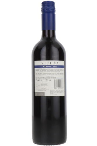 Vicuna Chilean Merlot, Central Valley, Chile, 2025