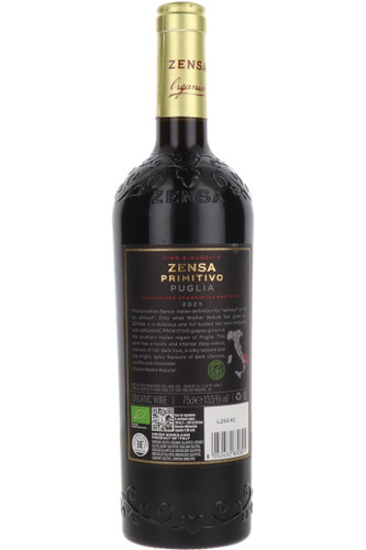Zensa Organic Primitivo, Puglia IGP, Italy, 2025