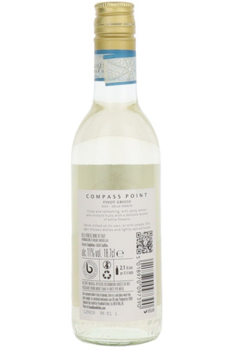 Compass Point Pinot Grigio, Delle Venezie, Italy, NV (18.7cl) Mini Bottle
