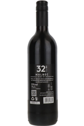 32 Degrees South Malbec, Mendoza, Argentina, 2025