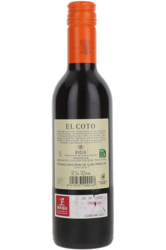 El Coto Rioja Crianza, La Rioja DOCa, Spain, 2021, Half Bottle