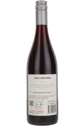 McPherson Wines "Three Vineyards" Shiraz, South Eastern Australia, 2023
