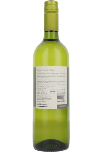Pato Torrente Sauvignon Blanc, Valle Central, Chile, 2026