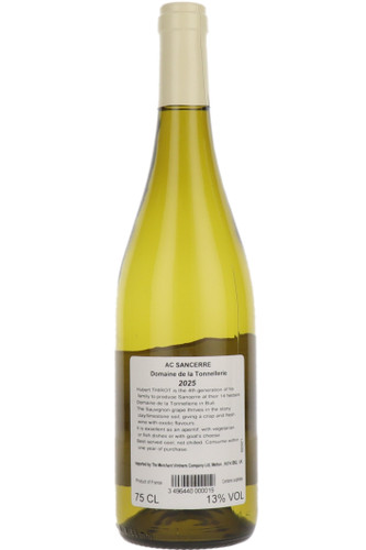 Sancerre Domaine de la Tonnellerie, Gérard et Hubert Thirot, Loire, France, 2025