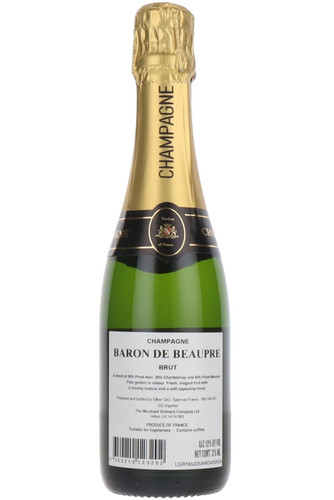 Baron De Beaupre Champagne Brut NV, France, Half Bottle 37.5cl