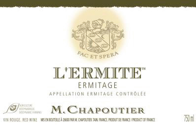 Ermitage Rouge L Ermite,  Hermitage, Northern Rhone, France, M Chapoutier 2014