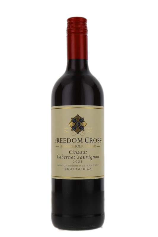 Freedom Cross Cinsaut Cabernet Sauvignon, Franschhoek Cellar, Western Cape, South Africa 2021