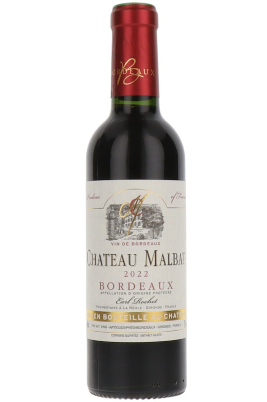 Chateau Malbat, Vin De Bordeaux, France, Half Bottle, 2022