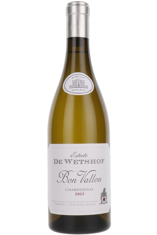 De Wetshof Bon Vallon Unwooded Chardonnay, Robertson, South Africa, 2025