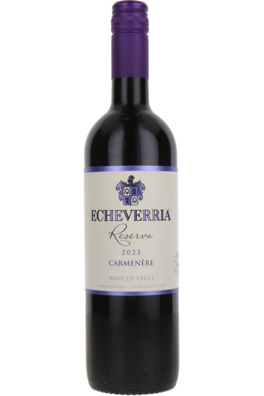 Echeverria Carmenere Reserva, Valle de Curico, Chile, 2023