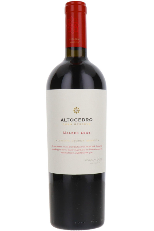 Altocedro Gran Reserve Malbec, La Consulta, Uco Valley, Mendoza, Argentina, 2022