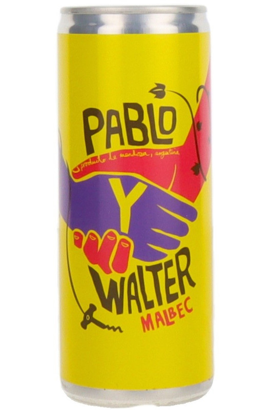 Pablo y Walter Malbec, Mendoza, Argentina, NV, 25cl Can