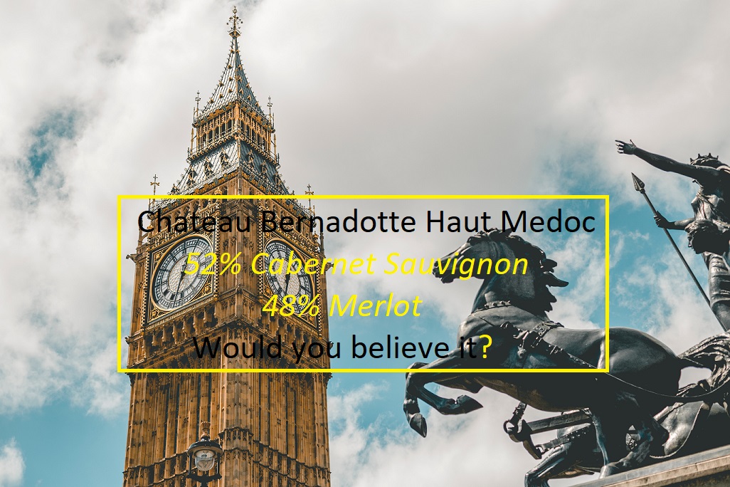 Who would believe it ... 52% Cabernet - 48% Merlot ?